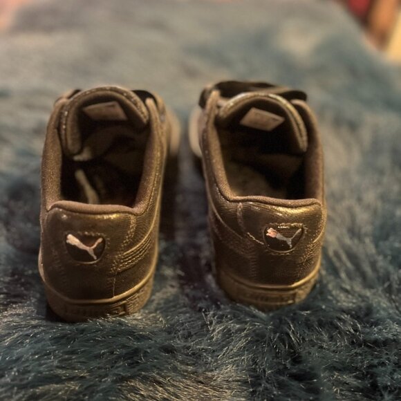 PUMA Women's Basket Heart Night Sky Shoes - Black - Picture 3 of 9